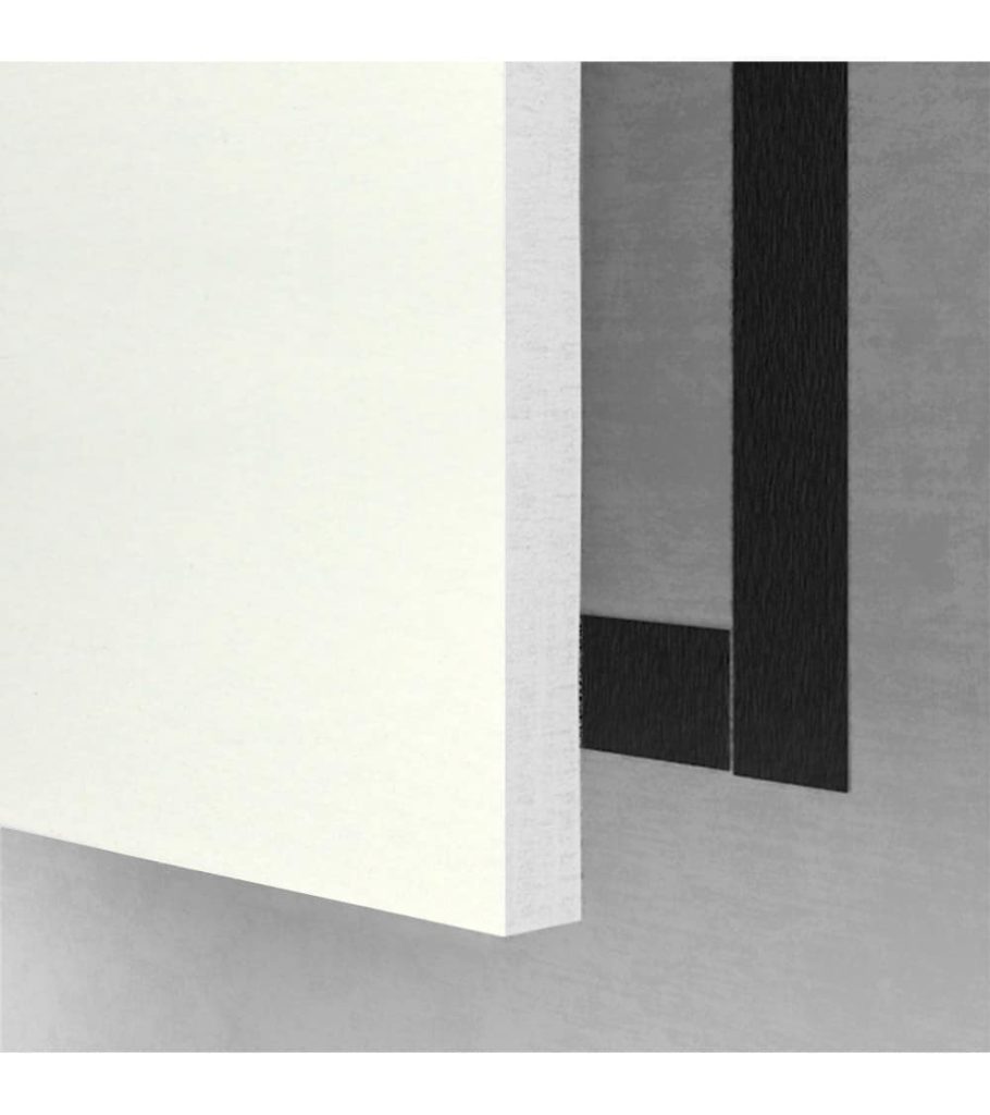 Pannelli fonoassorbenti Style Rettangolari Bianchi installazione