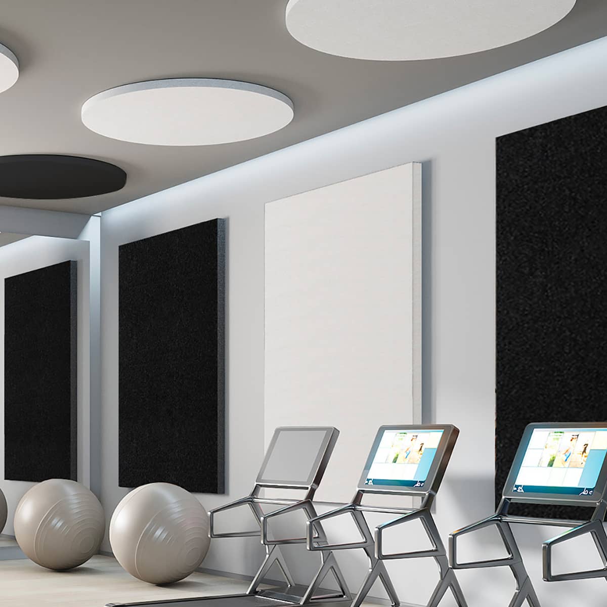 Pannello fonoassorbente Style Rettangolare Bianco ambiente moderno