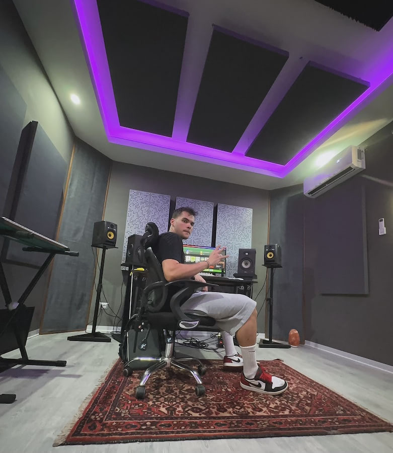 Progetto acustico home studio Davide Messina