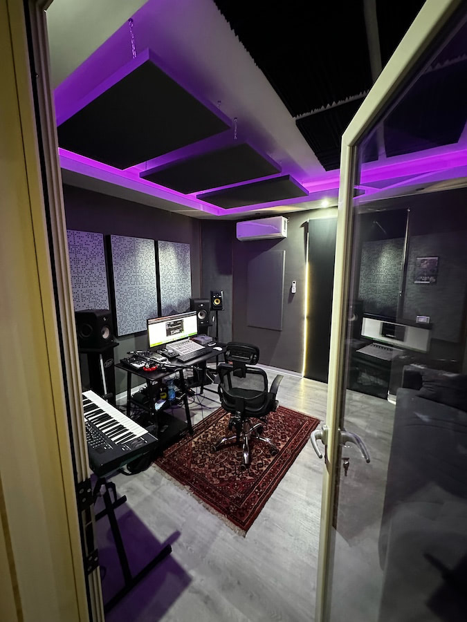 Progetto acustico home studio Davide Messina