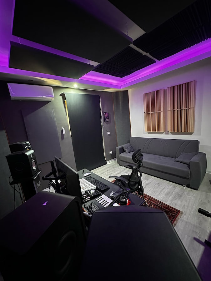 Progetto acustico home studio Davide Messina
