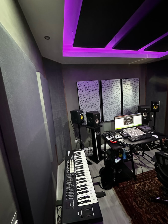 Progetto acustico home studio Davide Messina
