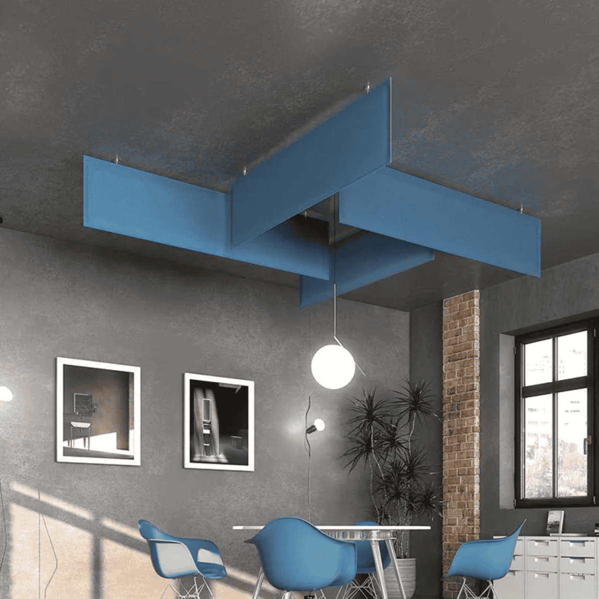 Applicazione Pannello fonoassorbente Caimi Baffle Direct44