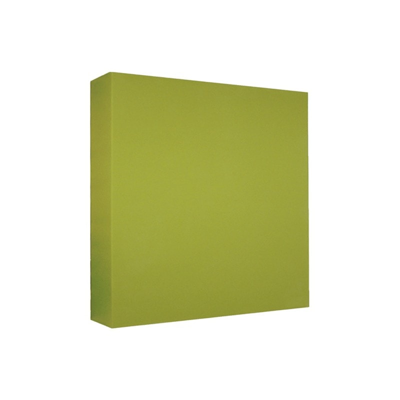 09-Apple-SMART-50-PROPannelli-fonoassorbenti-SMART-50-PRO-Pannelli-fonoassorbenti-min.jpg Pannello quadrato verde mela dallo spessore generoso, rivestito in stoffa fonotrasparente