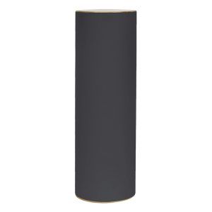 Colonna cilindrica Tutto Tondo rivestita in tessuto grigio grafite, 100 cm di altezza e 30 di diametro