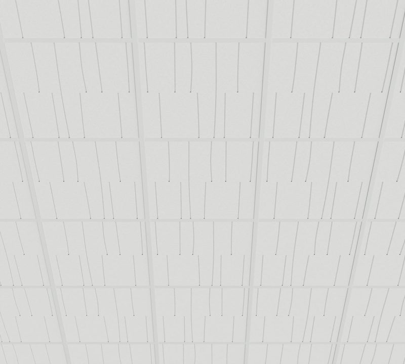 moduli fonoassorbenti decorativi per controsoffitto a T Dash - vista 2