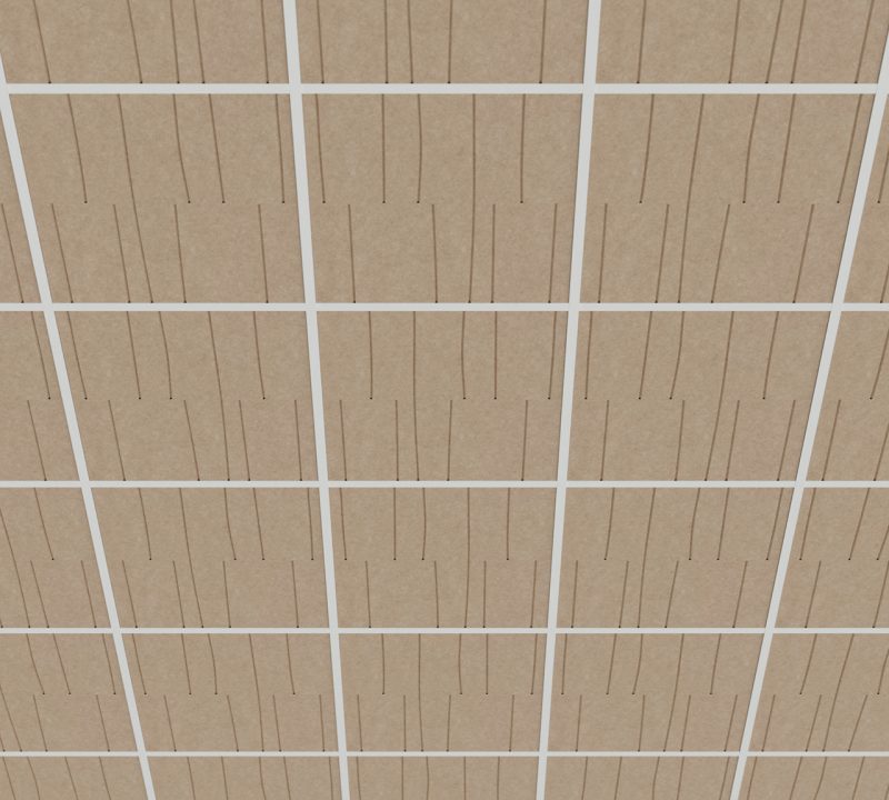 moduli fonoassorbenti decorativi per controsoffitto a T Dash - vista 1
