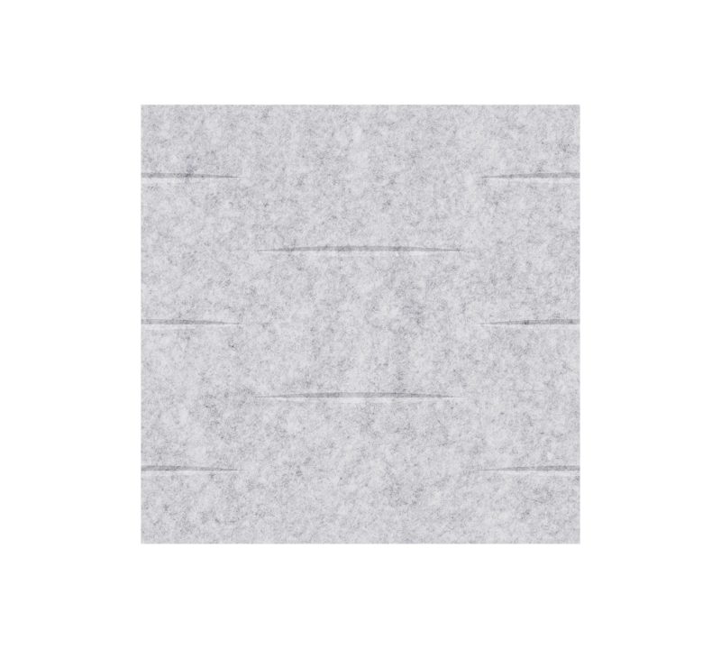 DeFelt_lookup_canoes_DF-09_view-enface moduli fonoassorbenti decorativi per controsoffitto a T Canoes - vista 3