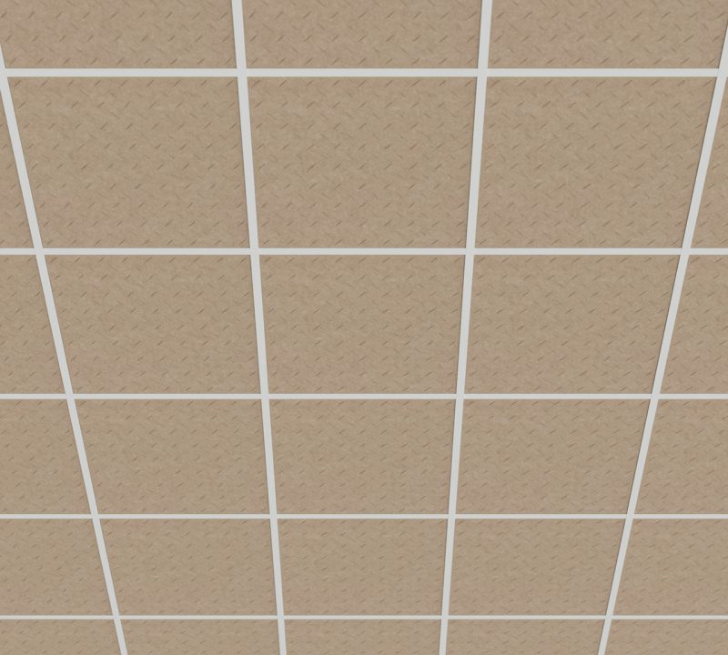 moduli fonoassorbenti decorativi per controsoffitto a T Diamond Plate - vista 1