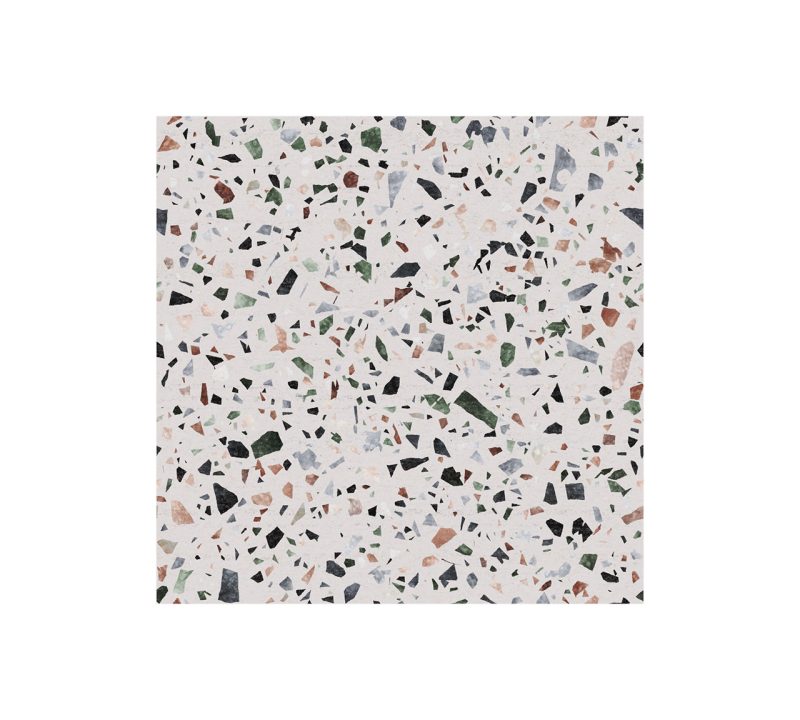 DeFelt_lookup_terrazzo-green_view-enface moduli fonoassorbenti decorativi per controsoffitto a T Terazzo Green - vista 1
