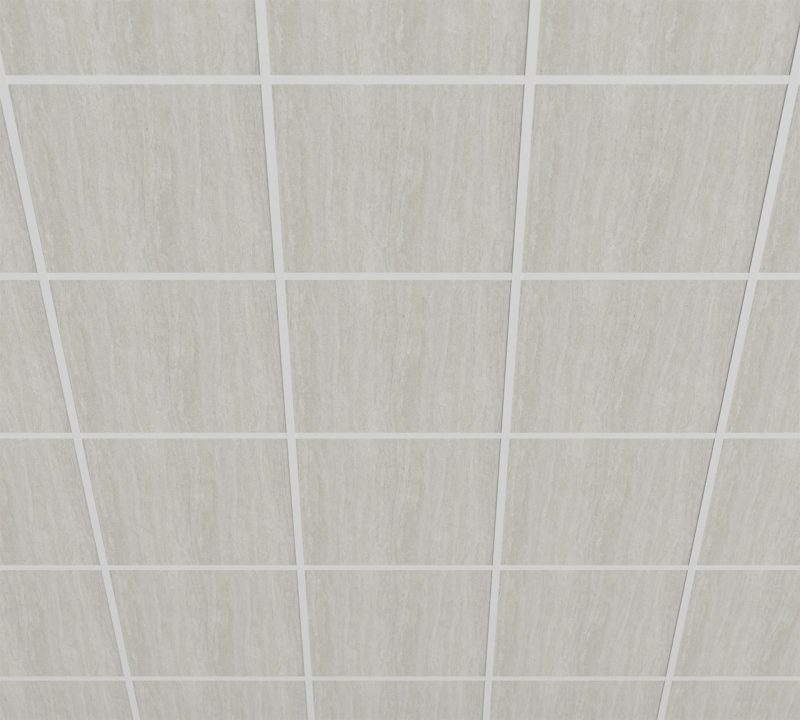 moduli fonoassorbenti decorativi per controsoffitto a T Travertine - vista 2