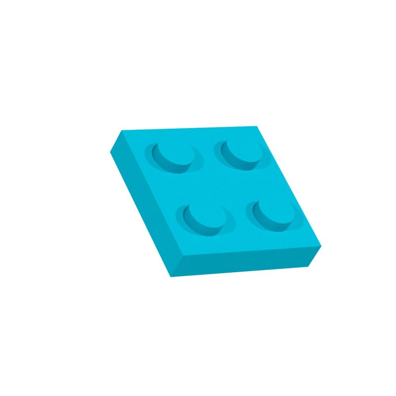 Pannello_fonoassorbente_FORMA_BLOCKS_sqr_25x25_Morning Piastrella fonoassorbente quadrata 25x25 cm in schiuma acustica con motivo a blocchi quadrati in rilievo