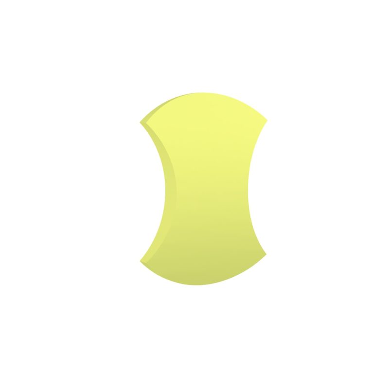 Pannello Fonoassorbente FORMA POLY Bend - Yellow Pannello fonoassorbente FORMA POLY Bend colore Yellow (Giallo) - pannello acustico decorativo in schiuma poliuretanica per trattamento acustico