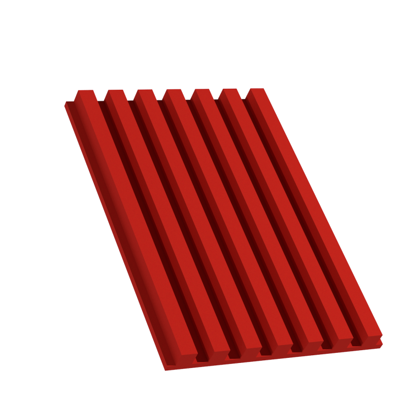 Pannello Fonoassorbente FORMA POLY Lamellas - Cranberries Pannello fonoassorbente FORMA POLY Lamellas colore Cranberries (Cranberry) - pannello acustico decorativo in schiuma poliuretanica per trattamento acustico