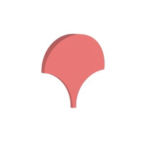 Pannello fonoassorbente FORMA POLY Flare colore Red (Rosso) - pannello acustico decorativo in schiuma poliuretanica per trattamento acustico