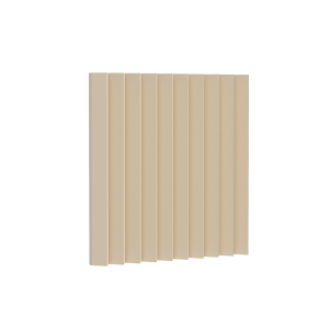 Pannello fonoassorbente FORMA POLY Riff colore Beige (Beige) - pannello acustico decorativo in schiuma poliuretanica per trattamento acustico