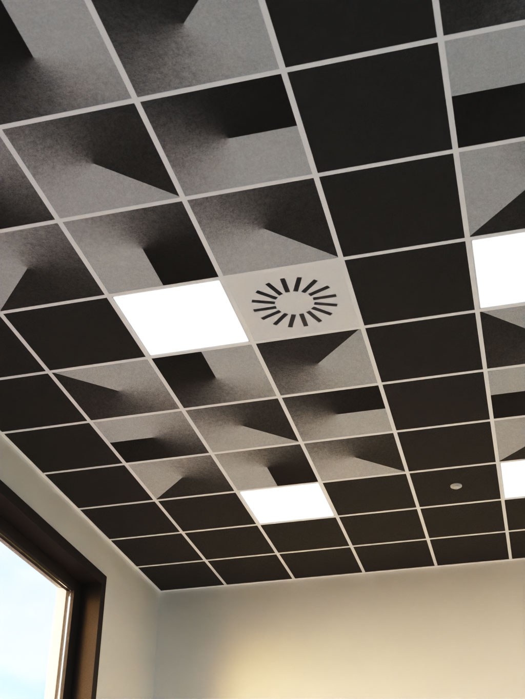 pannello fonoassorbente Against DeFelt per soffitto - applicazione progetto 2