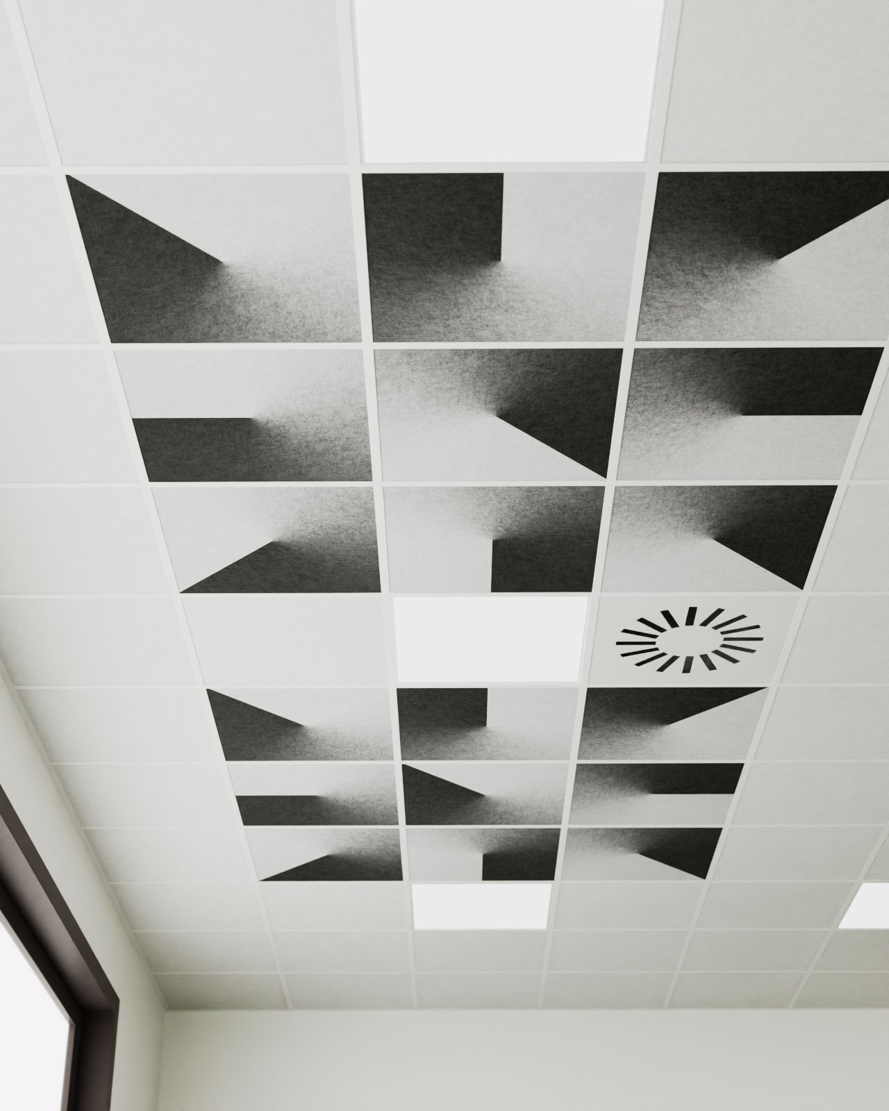 pannello fonoassorbente Against DeFelt per soffitto - applicazione progetto 3