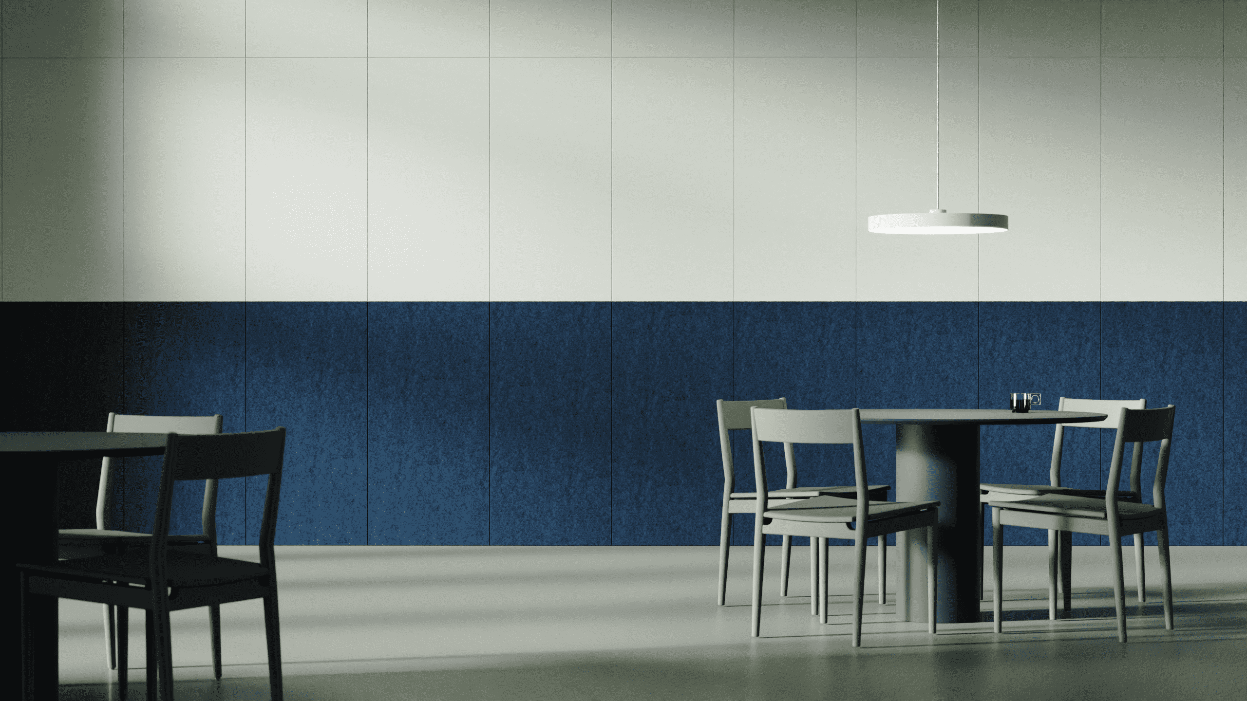 Pannello acustico Calm DeFelt installato in ambiente ufficio