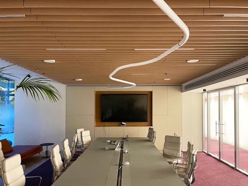 Pannelli fonoassorbenti Softsound Open - Open Controsoffitto Lamellare