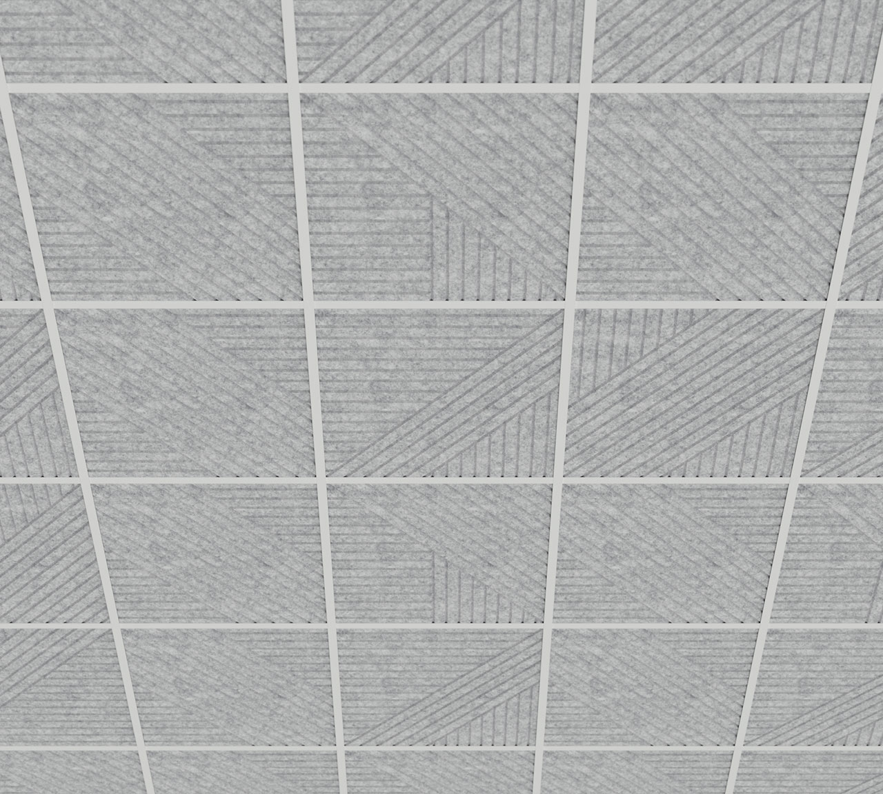 pannello fonoassorbente Slant DeFelt per soffitto - applicazione progetto 3