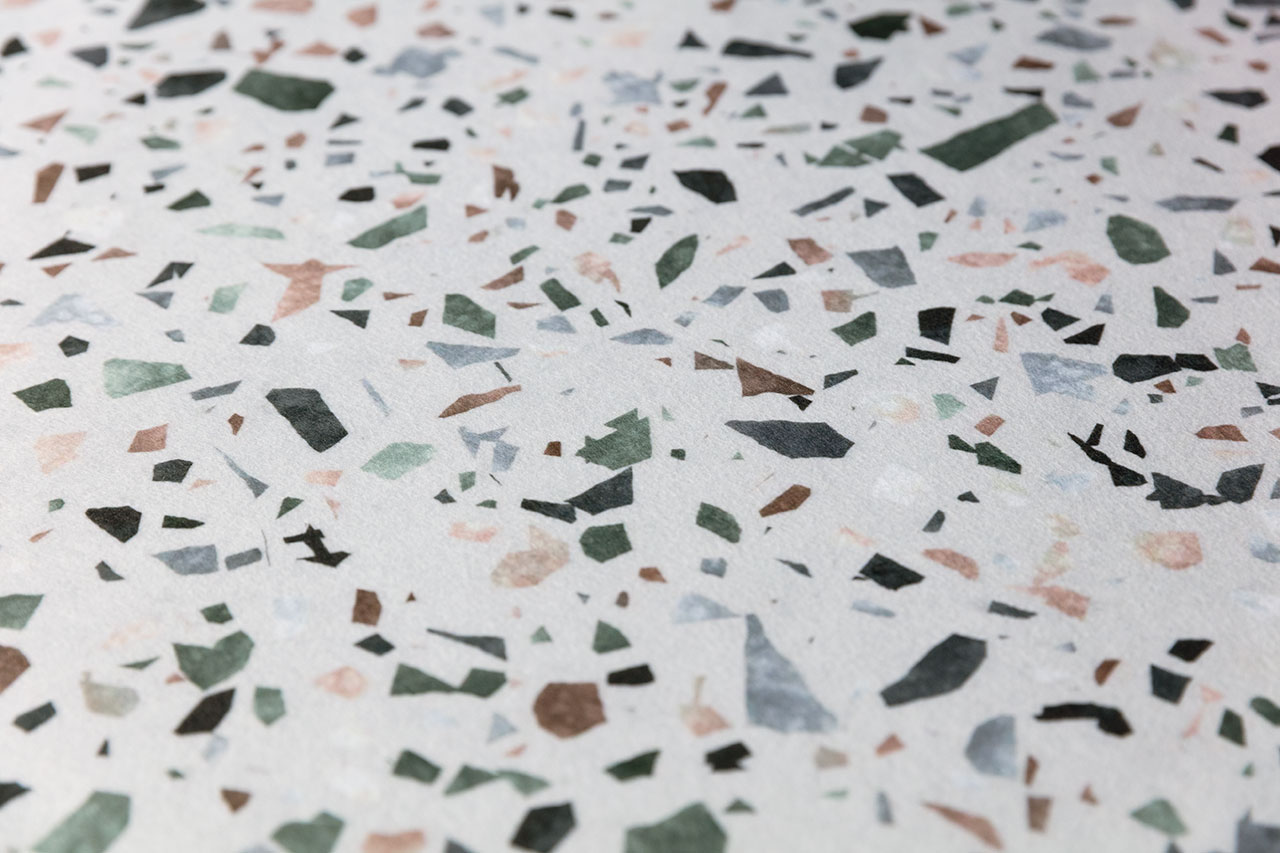 pannello fonoassorbente Terazzo Green DeFelt per soffitto - applicazione progetto 4