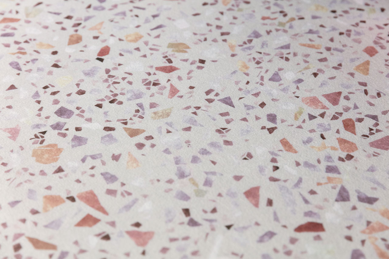 pannello fonoassorbente Terazzo Purple DeFelt per soffitto - applicazione progetto 5
