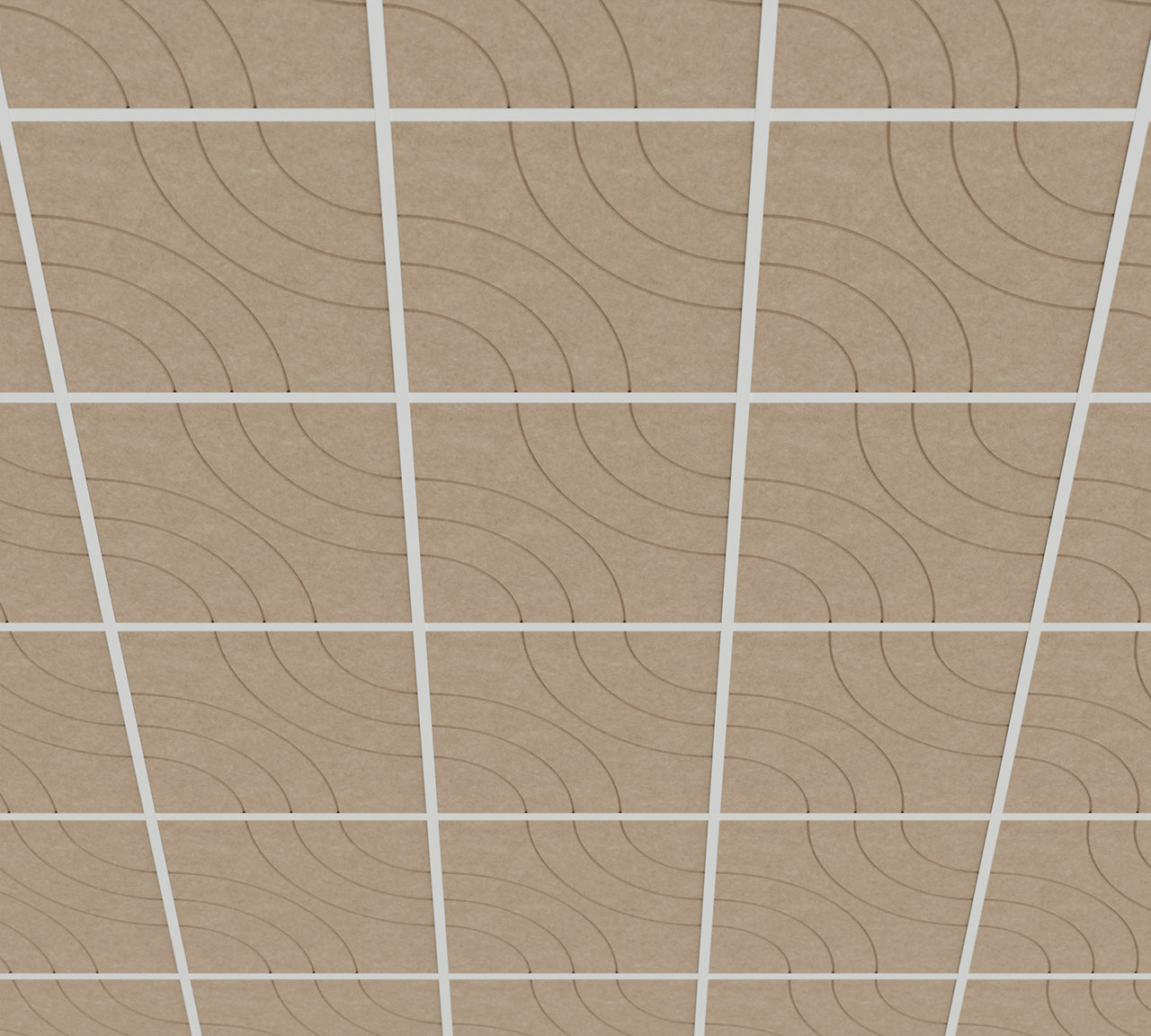 pannello fonoassorbente Wave DeFelt per soffitto - applicazione progetto 2
