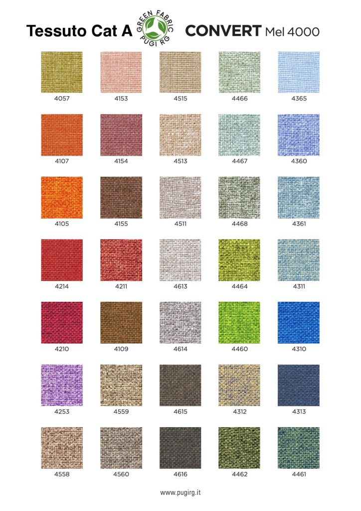 Cartella colori LVB Convert Melange – tessuti Cat.A