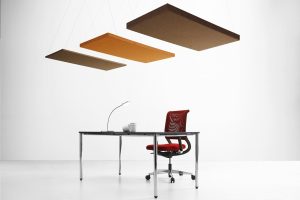 Pannelli fonoassorbenti LVB Quartetto a soffitto sospesi