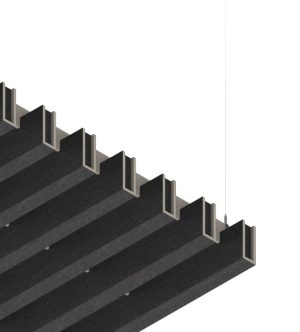 Baffle acustico EasySnap Bold in feltro PET accoppiato bicolore DF06-TF34