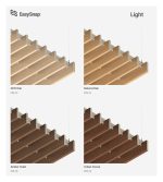 Esempi di fantasie stampate sul feltro PET dei baffle acustici EasySnap