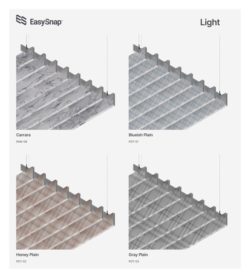 Ulteriori fantasie stampate disponibili per i baffle acustici EasySnap