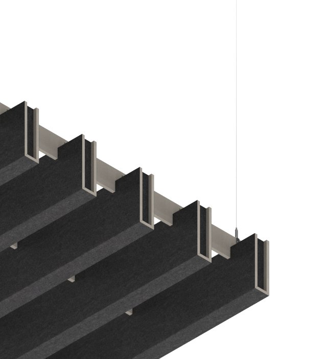 EasySnap Great con Twin Felt DF06-TF34 Baffle acustico EasySnap Great in feltro PET accoppiato bicolore DF06-TF34