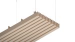 Baffle acustici EasySnap High installati a soffitto, vista 1