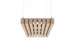 Baffle acustici EasySnap High installati a soffitto, vista 2