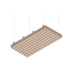 Vista isometrica del modulo di baffle acustici EasySnap High in feltro PET