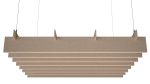 Baffle acustici EasySnap Light Slim in prospettiva sotto il solaio