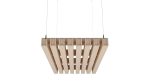 Baffle acustici EasySnap Low installati a soffitto, vista 2