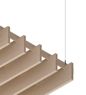 Baffle acustico EasySnap Medium in feltro PET colore DF-04 Dark Jute