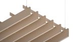 Baffle acustici EasySnap Medium installati a soffitto, vista 1