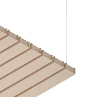 Baffle acustico EasySnap Wide in feltro PET colore DF-04 Dark Jute