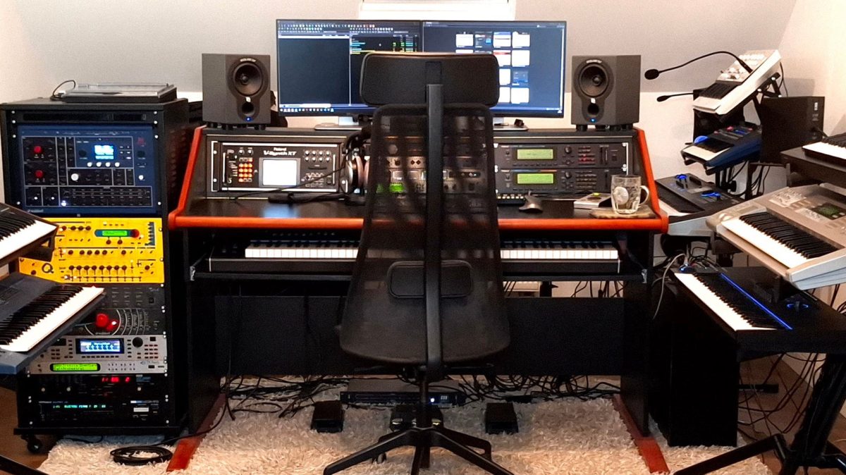 Studio di Mario Krušelj con consolle Buso Audio