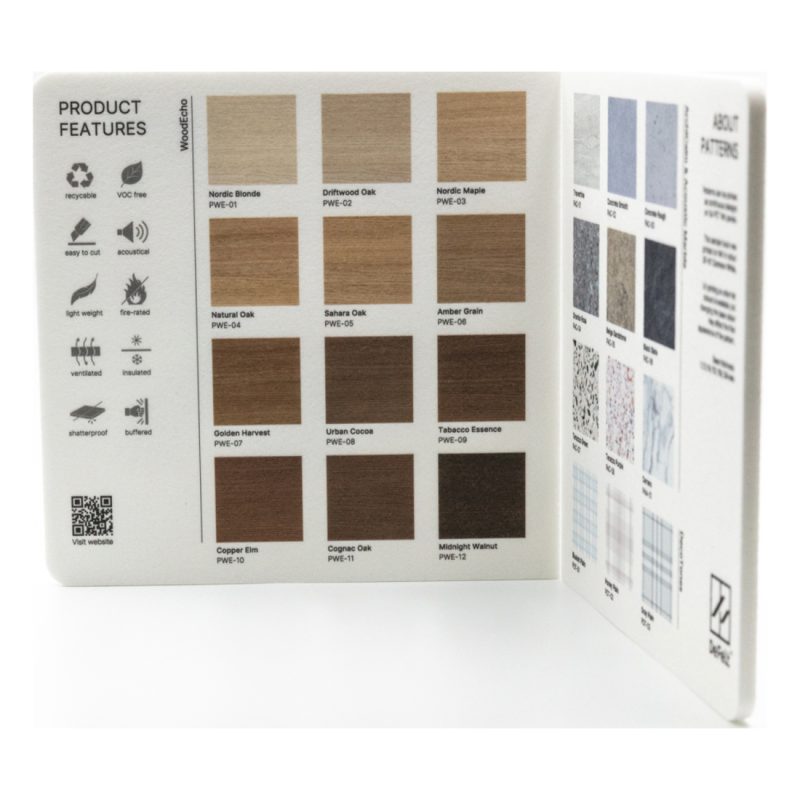 Campione pattern stampati UV Design Textures DeFelt