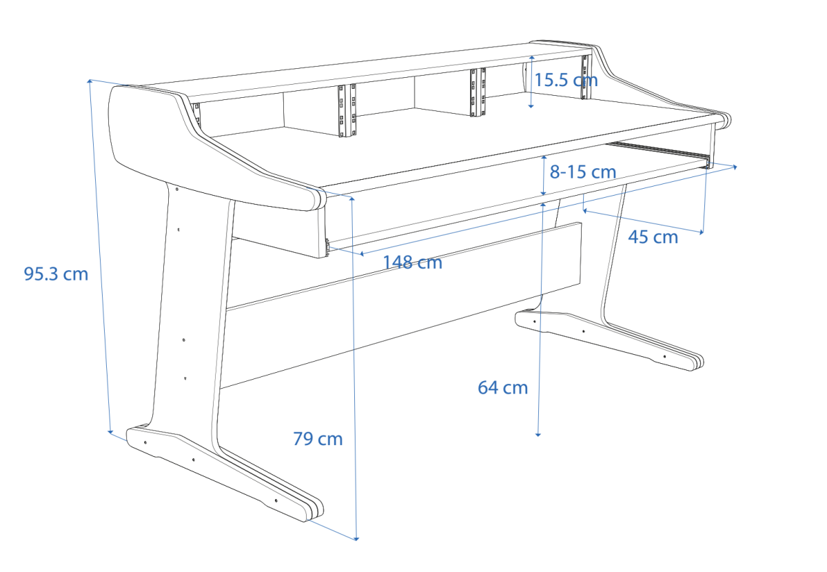 Disegno tecnico in prospettiva Artist Classic 88 Buso Audio