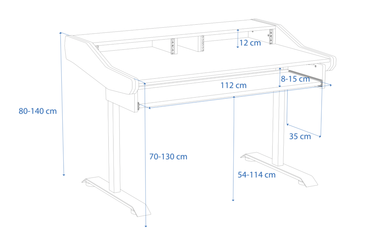 Disegno tecnico in prospettiva Artist Rise 61 Buso Audio