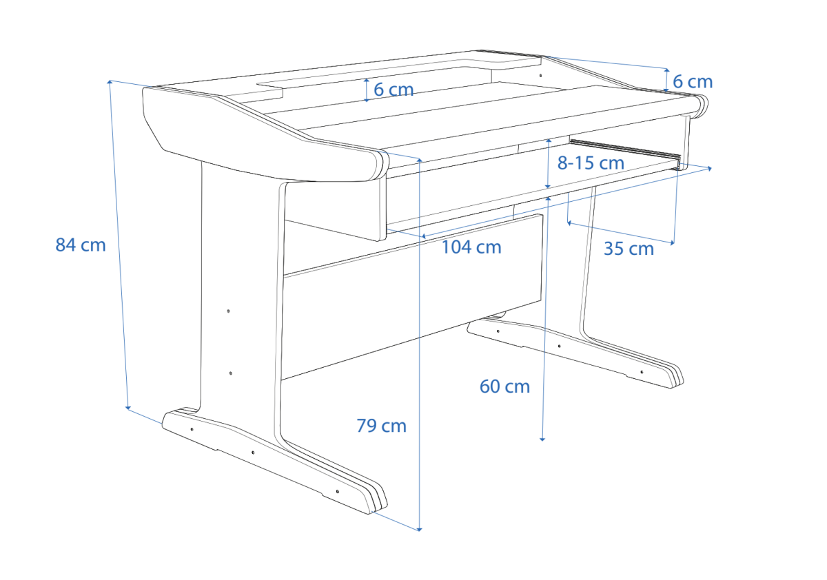 Disegno tecnico in prospettiva Composer Classic 61 Buso Audio