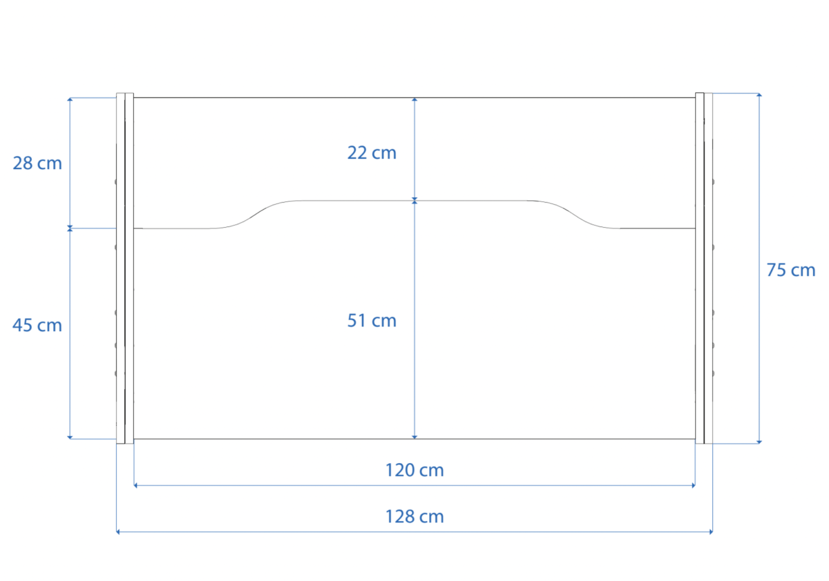 Disegno tecnico quotato con misure Composer Mini Buso Audio