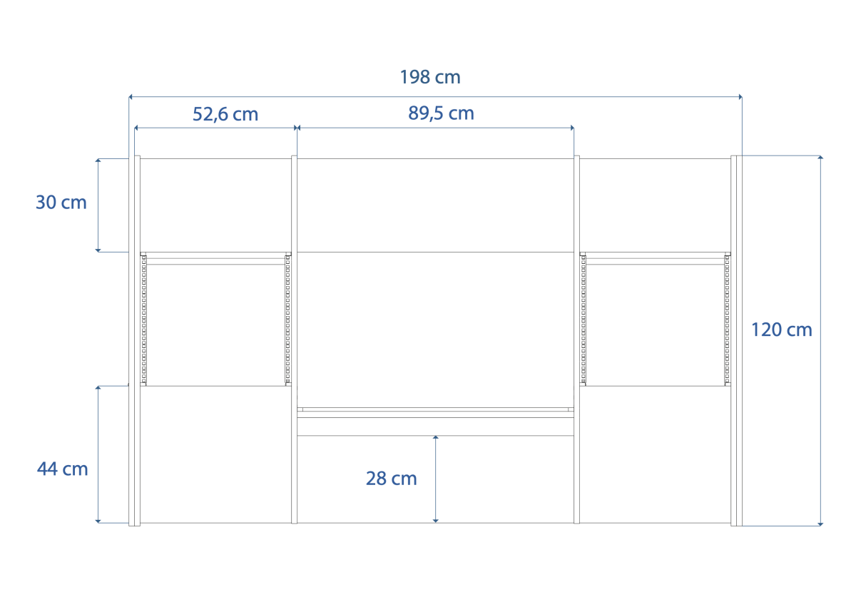 Disegno tecnico quotato con misure Midas F32 Buso Audio