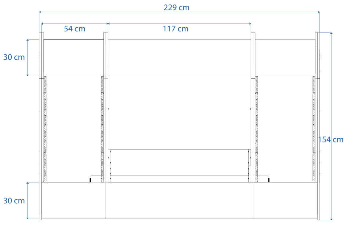 Disegno tecnico quotato con misure NEVE 5088 Buso Audio